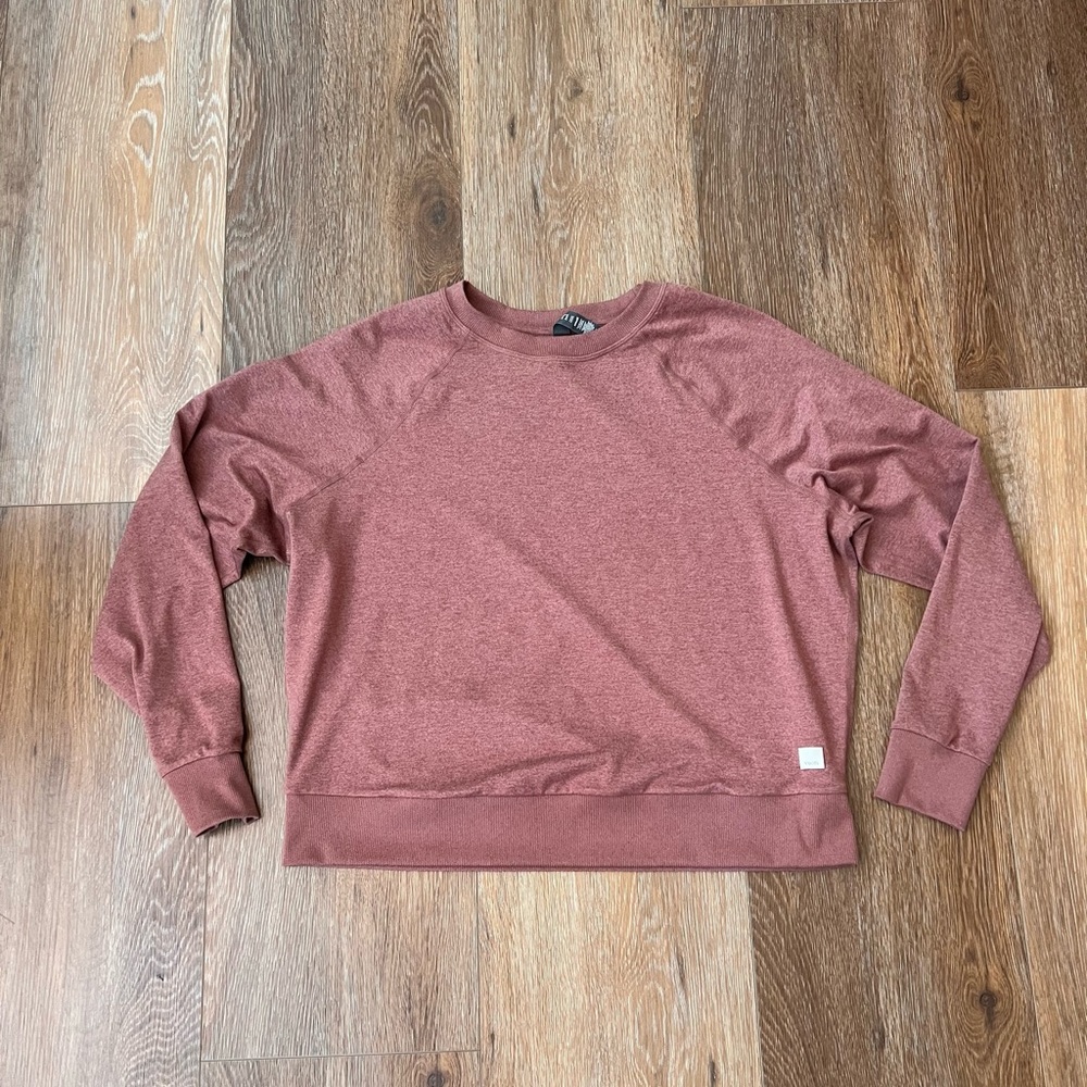 Vuori Terracotta Heather Daydream crew top
